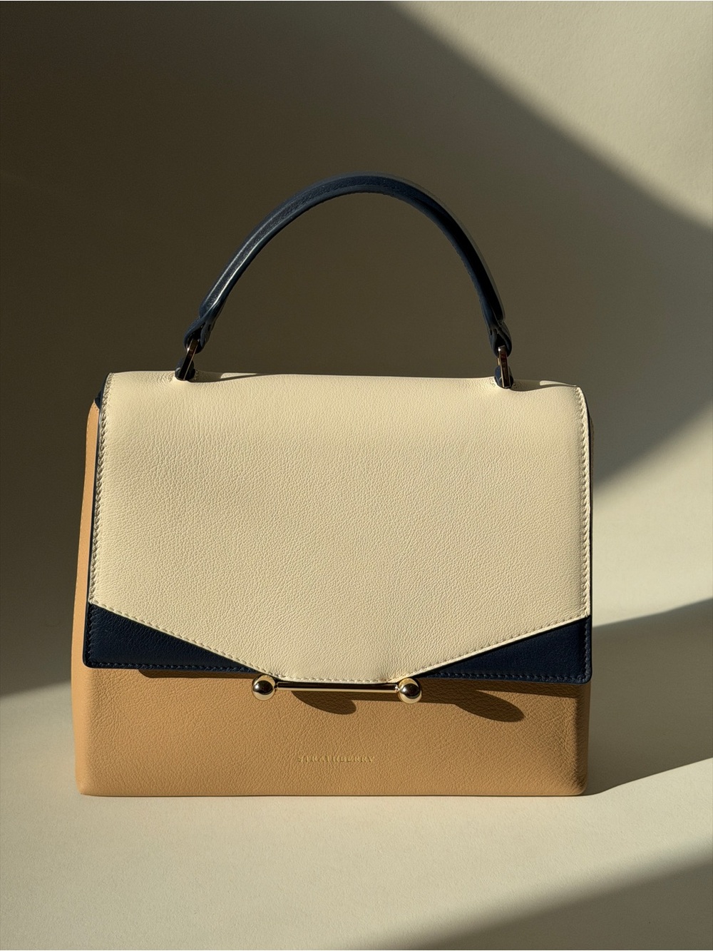NEW IN BOX Strathberry Trinity Leather Tri-Colour Bag - Picture 3 of 16